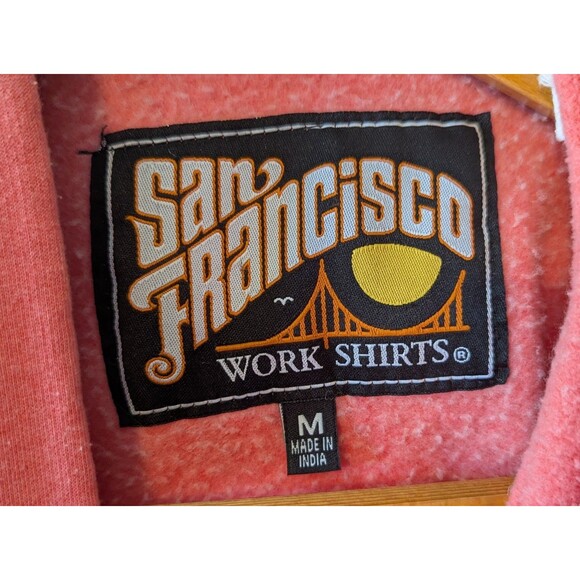 San Francisco Women's Size M Medium Pink Drawstring Hooded Sweatshirt (0) - Picture 4 of 4